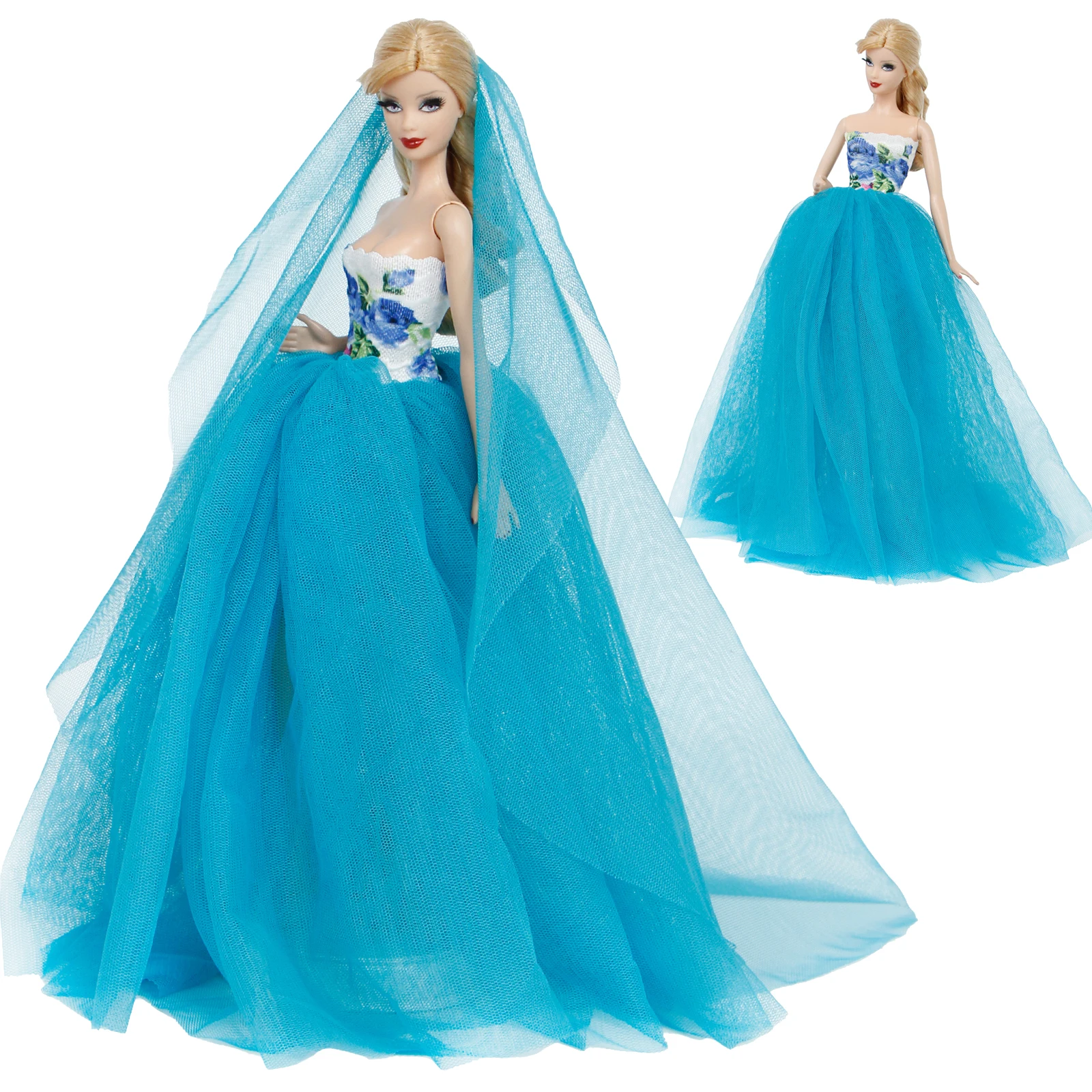 1x бальное платье в стиле принцесс элегантный Слои юбка вечерние одежда с вуалью