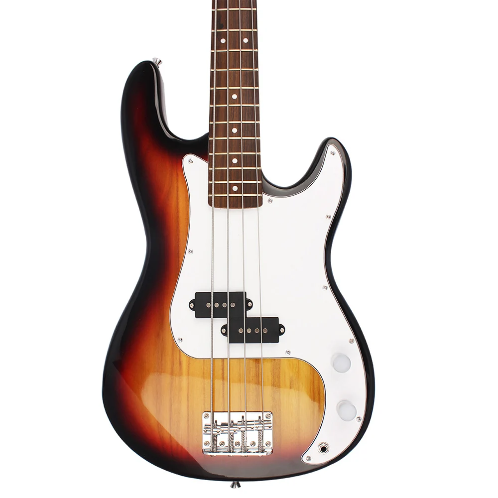 21 лад 4-струнный электрический бас Гитара Закат цветная бас-гитара из липы