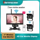 7-дюймовый беспроводной автомобильный монитор TFT HD Автомобильная резервная камера s DVD Камера заднего вида напряжение объектива 12-24 в парковочная система заднего вида для автобуса грузовика