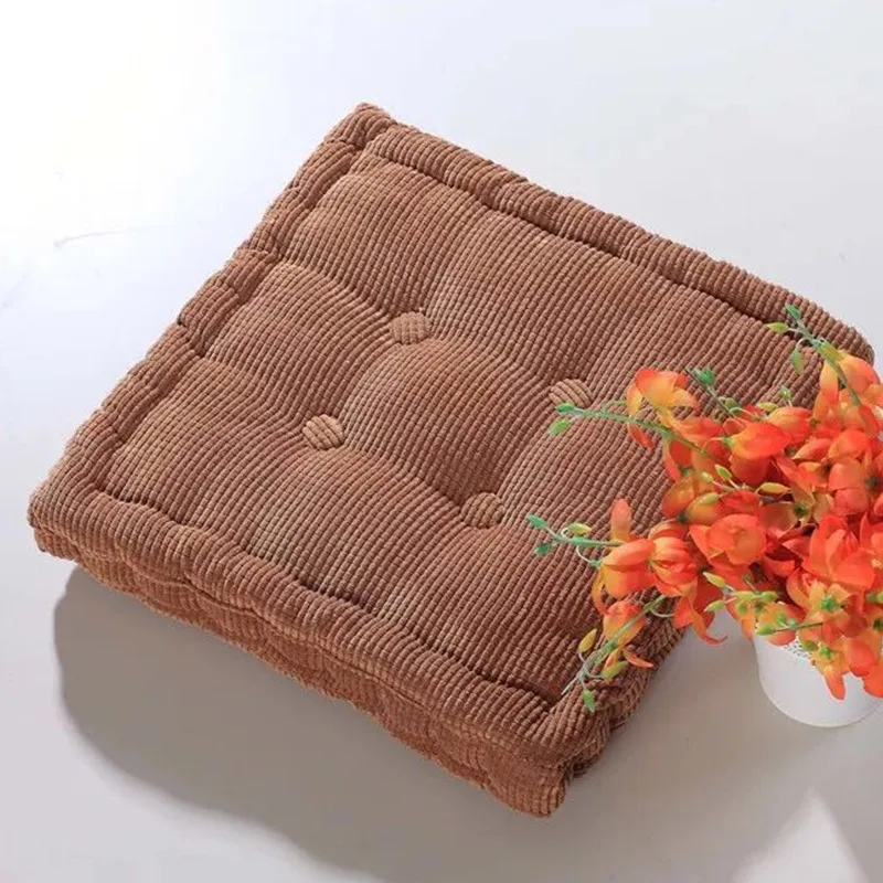 Cushion Home Decor Textile Floor Knee Pillow Buttock Sofa Square Pad Corduroy Tatami Mat Office Outdoor Chair Seat |