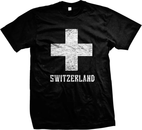 

Switzerland White Cross Swiss die Schweiz Suisse Svizzera Svizra Mens T-shirt