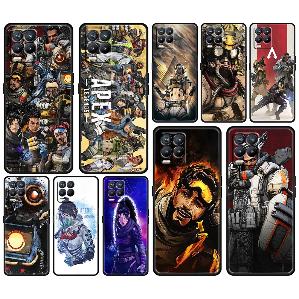 

Cool Game Apex legends For OPPO Realme Narzo 30 20 8 8i 7 6 5 3 2 Pro Global 5G Soft TPU Silicone Black Phone Case Cover