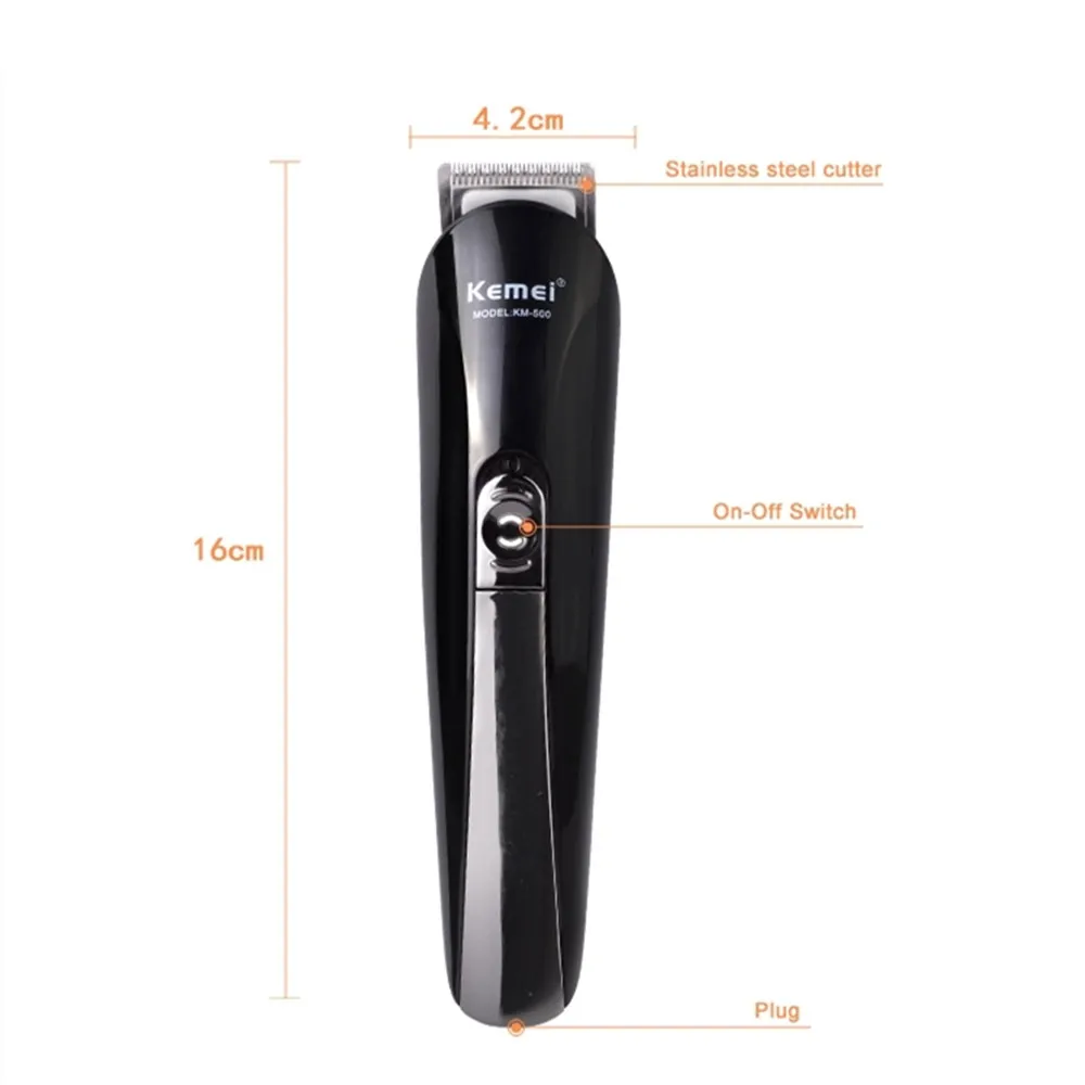 Kemei KM-600, 6 в 1, профессиональный триммер для волос, титановая машинка для стрижки волос, электробритва, борода для мужчин, инструменты для стрижки, станок для бритья