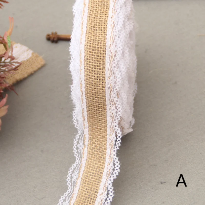 Кружевной льняной рулон сделай сам Рождественское украшение ручной работы