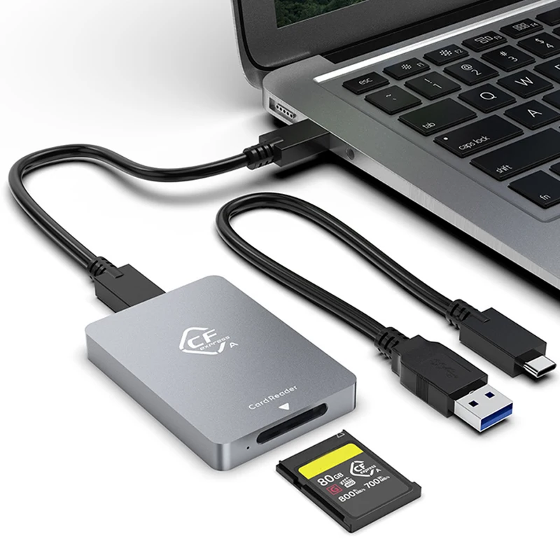 Кардридер CFexpress Type a USB3.1 Gen2 адаптер 10 Гбит/с для Windows XP с кабелем SLR | USB-хабы