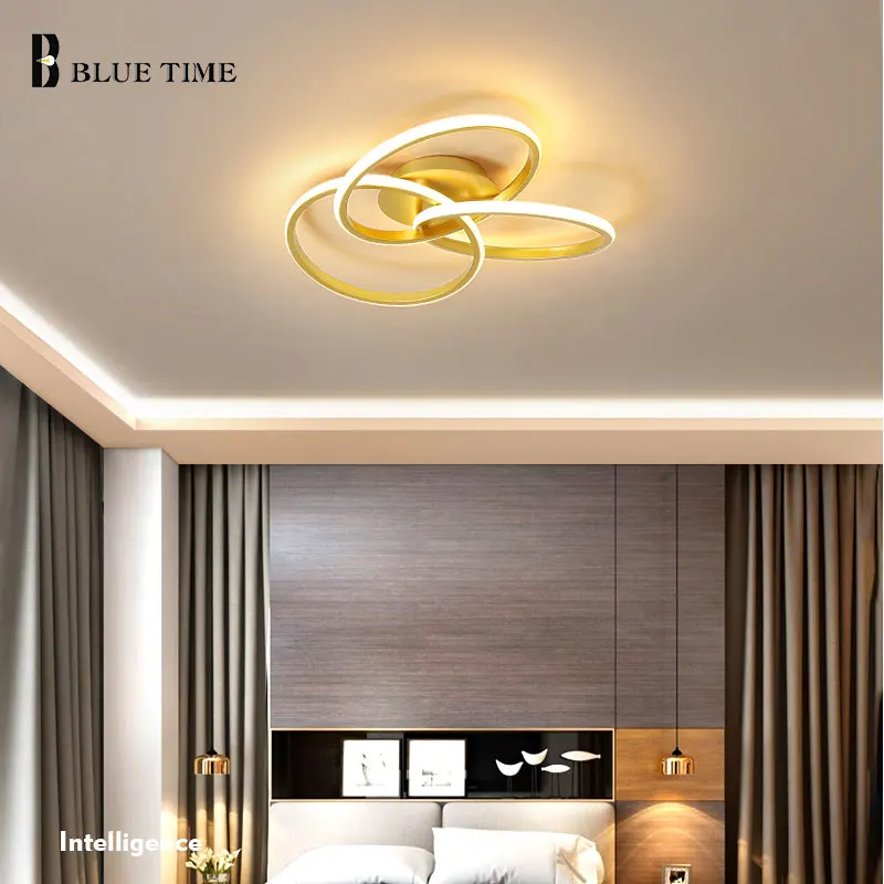 

Modern 3 Rings Ceiling Light Living Room Kroonluchter Verlichting Voor Home Decor Zwart Wit Plafond Lamp