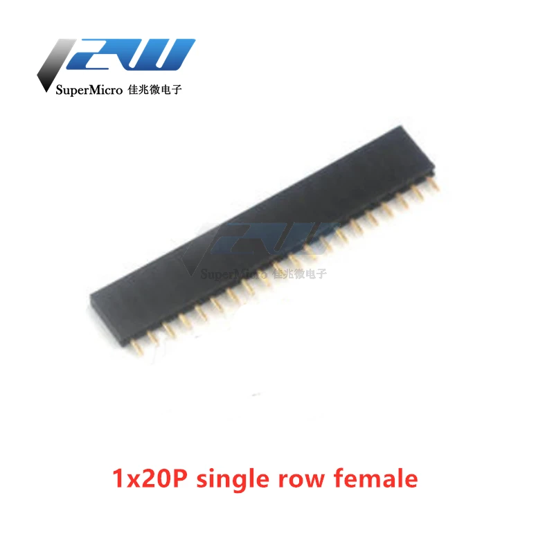 10 шт./лот 2 54 мм Однорядная шинопровод Подключаемый модуль печатной платы разъем