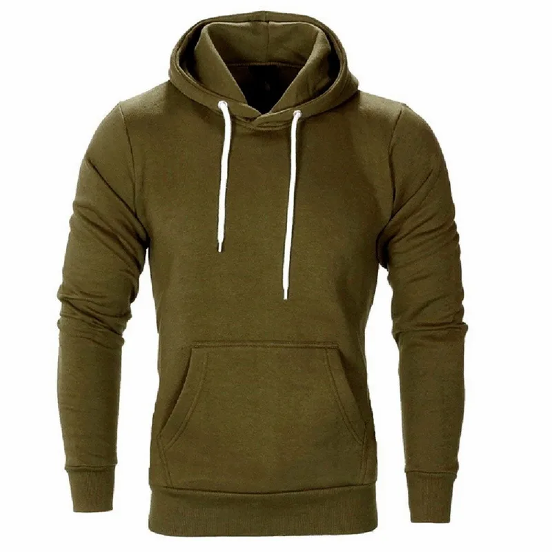 

Hoodies Sweatshirts Men Solid Color Hoodie Hip Hop Streetwear Outwear Autumn Winter Long Sleeve Hoody Male Pullover Tracksuit