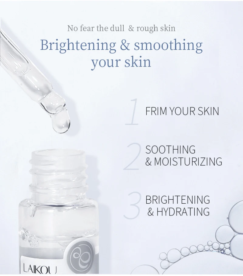 Отбеливающая лицевая сыворотка LAIKOU Sakura Essence Антивозрастная Гиалуроновая кислота
