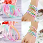 10 шт., светящиеся силиконовые браслеты с буквами