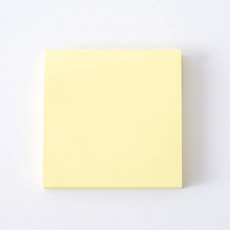 Large yellow Kawaii Канцелярские товары 100 сплошной цвет post-it Примечания два размера большой квадратный самоклеющиеся удобные наклейки студенческие канцелярские принадлежности - Цвет: Large yellow
