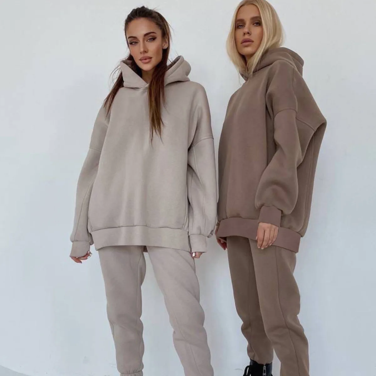 

VANOVICH 2022 Autumn New Women's Fashion Casual Sports Hoodies Sweatshirts Suit Two-piece Suit Women Clothes