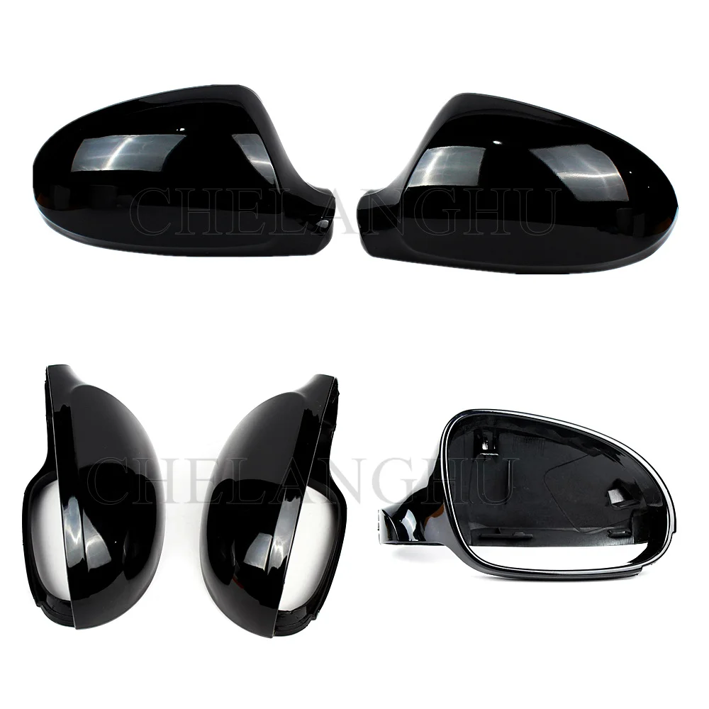 Глянцевый черный чехол для заднего зеркала Volkswagen VW Passat B5 Sedan Combi Wagon 2003 2004 2005 двери