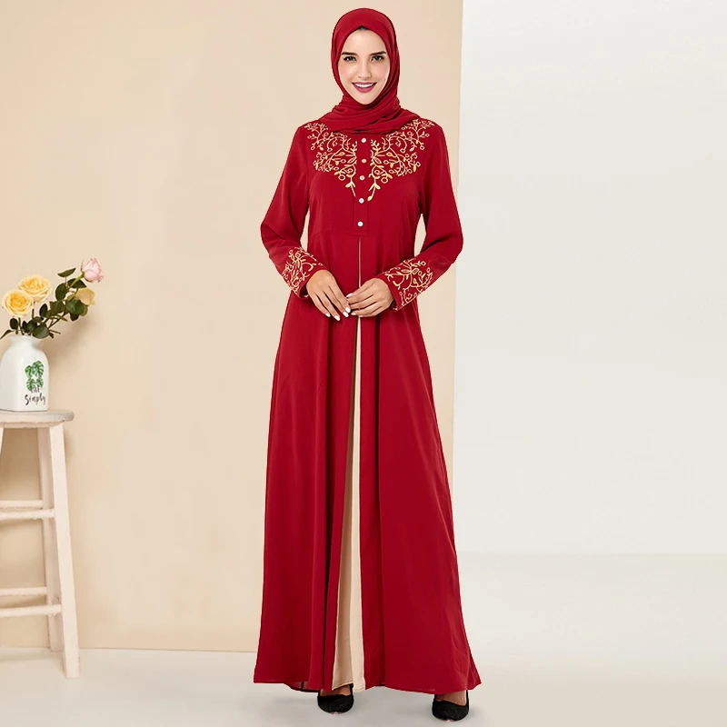 Siskakia винтажные этнические праздничные платья красные свободные Цветочная