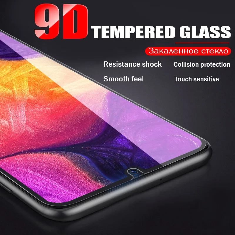 9D защита для экрана из закаленного стекла Samsung Galaxy A10 A20 A30 A40 A50 A70 M20 J6 J8 J4 A8 плюс 2018