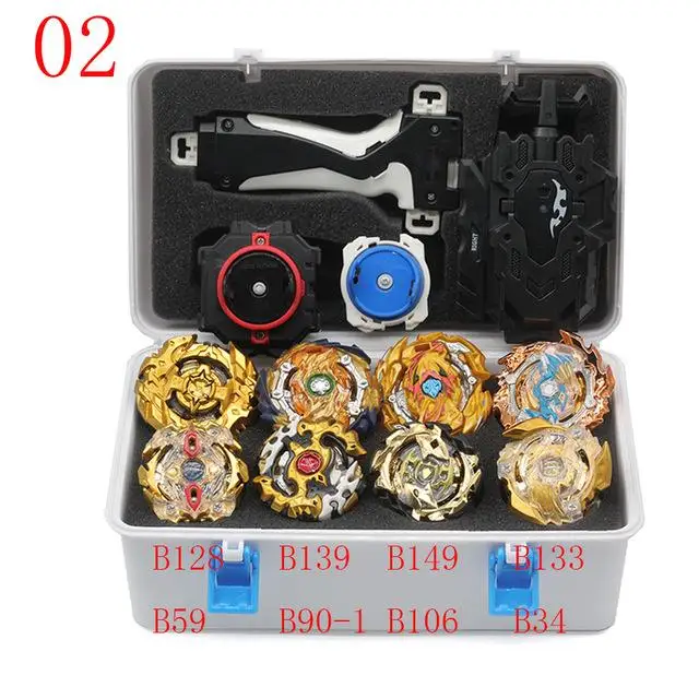 02 B150 Beyblade Burst набор игрушек Beyblades Арена Bayblade Металл Fusion боевой гироскоп с пусковой установкой волчок Bey Blade игрушки - Цвет: 02