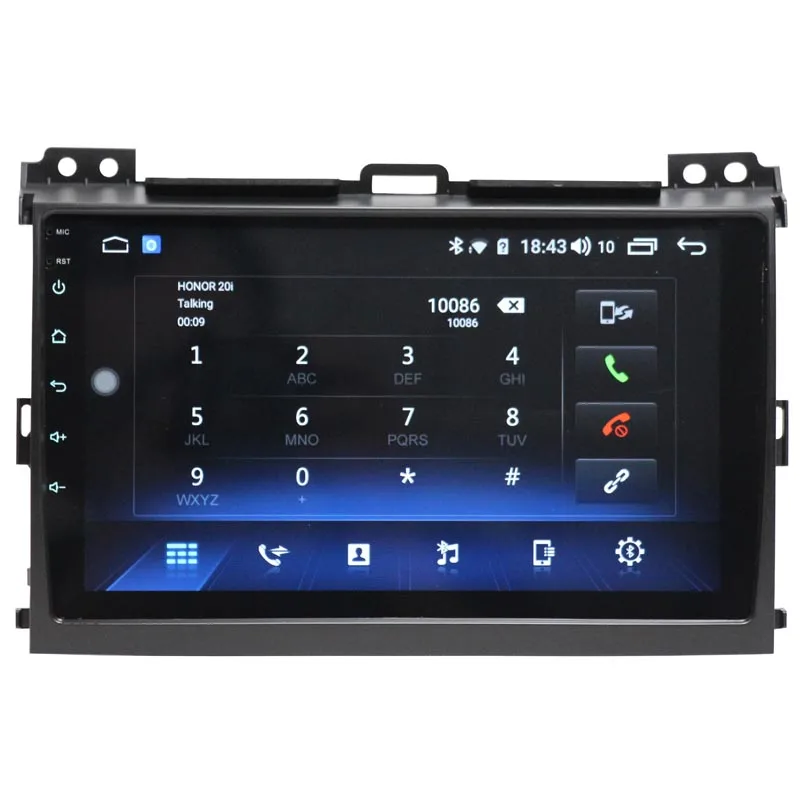 Nedehe 9 дюймов Octa Core 4G + 64G Android 10 0 автомобильный DVD плеер для Toyota Prado 120 Land Cruiser 2004 2009