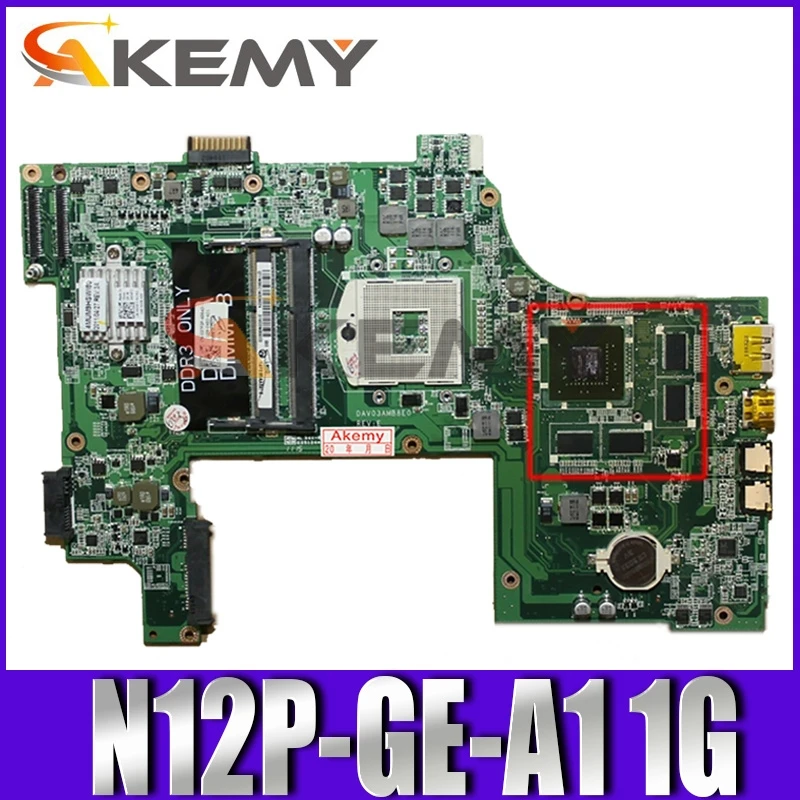 

Original laptop Motherboard For DELL Vostro 3750 V3750 Mainboard CN-01TN63 01TN63 DAV03AMB8E0 DAV03AMB8E1 HM67 N12P-GE-A1 1G