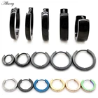 Маленькие серьги-кольца Alisouy из нержавеющей стали для мужчин и женщин, круглые клипсы с высокой полировкой Для Пирсинга Ушей, Ювелирное Украшение, 2 шт.