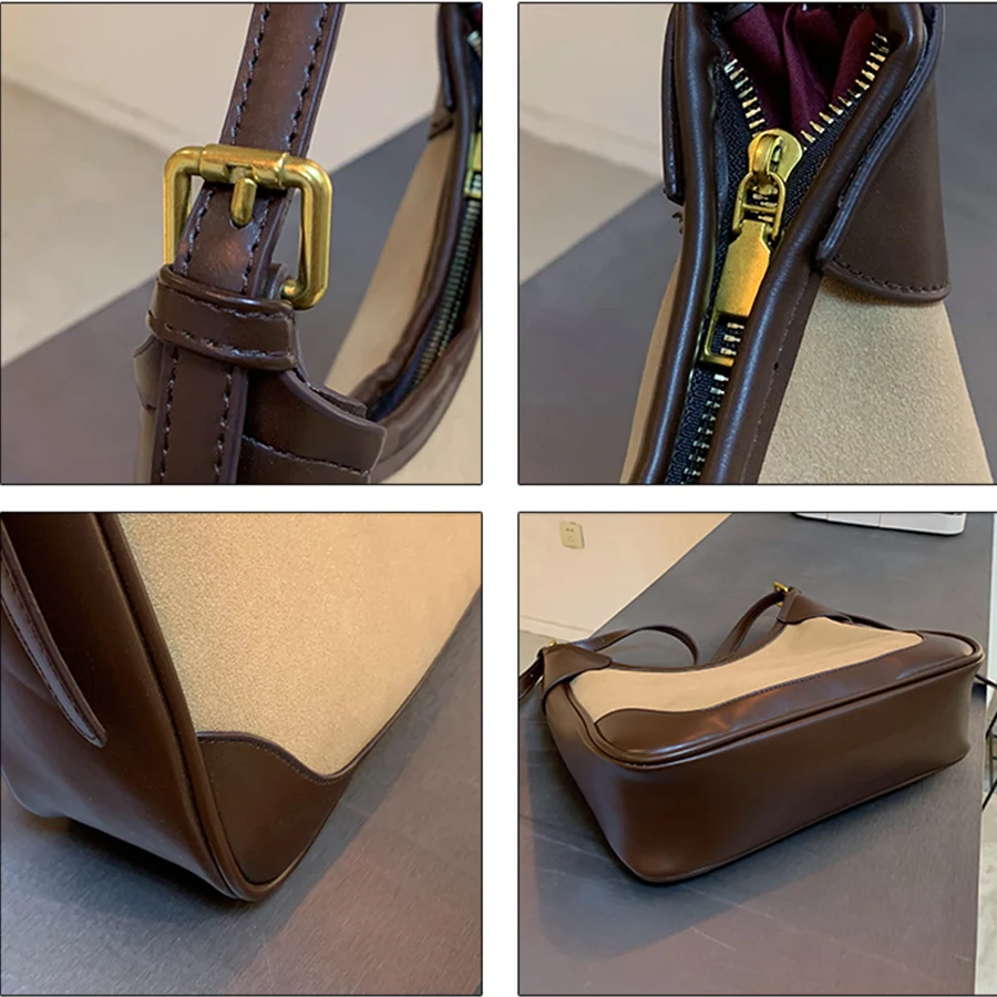 

Retro Large Capacity Daily Tote bag Women Frosted Black Underarm Shoulder Bags 2021 Autumn Winter Luxury Handbag Bolsa De Hombro