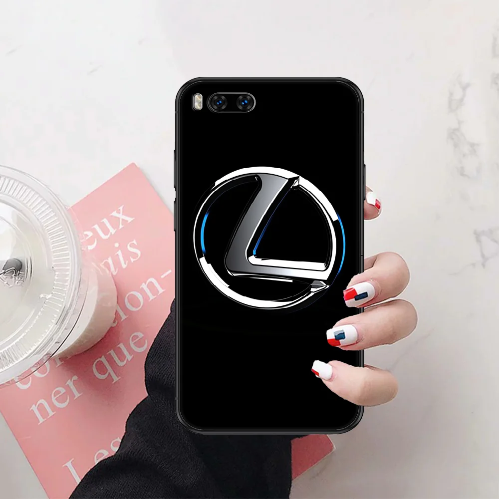 

lexuses Brand Car Cool Phone case For Xiaomi Mi Max Note 3 A2 A3 8 9 9T 10 Lite Pro Ultra black painting coque pretty Etui tpu