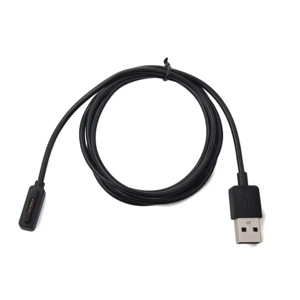 Черный Hot Sell USB Magnetic Smart Watch Charging Cable Fast Charging Cable Data Charger Cable Cord For ASUS ZenWatch 2 Smartwatch - Цвет: Черный