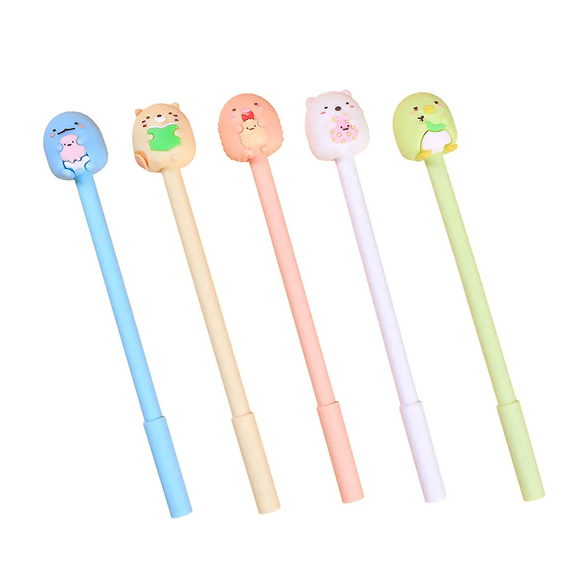 0 5 мм розовый зеленый голубой цвет Sumikko Gurashi гель черные чернила для ручки
