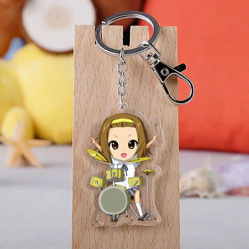 10 шт./лот аниме K-ON! Акриловый брелок игрушечная фигурка Akiyama Mio Tainaka Ritsu подвеска