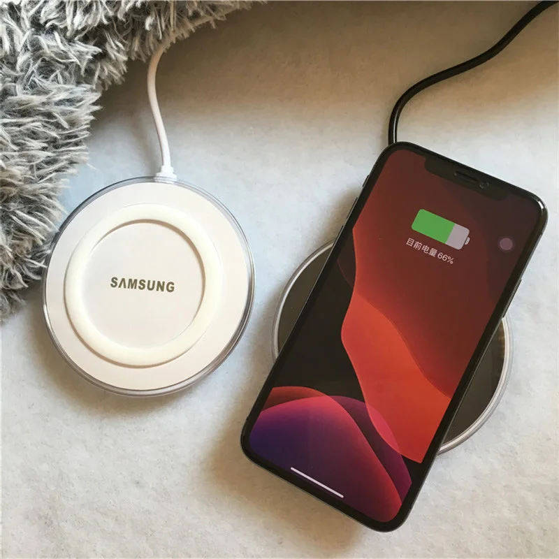 Беспроводное зарядное устройство QI 5 В/2 а с кабелем Micro USB для Samsung Galaxy S7 S6 Edge S8 S9 S10