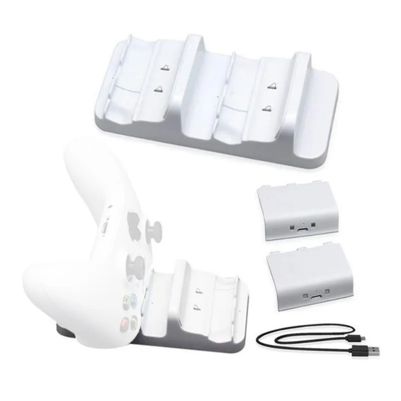 

2pcs Universal Rechargeable Batteries With Dual Charging Dock Controller Charger For XBOX ONE Rechargeable Battery Pack NEW 2021