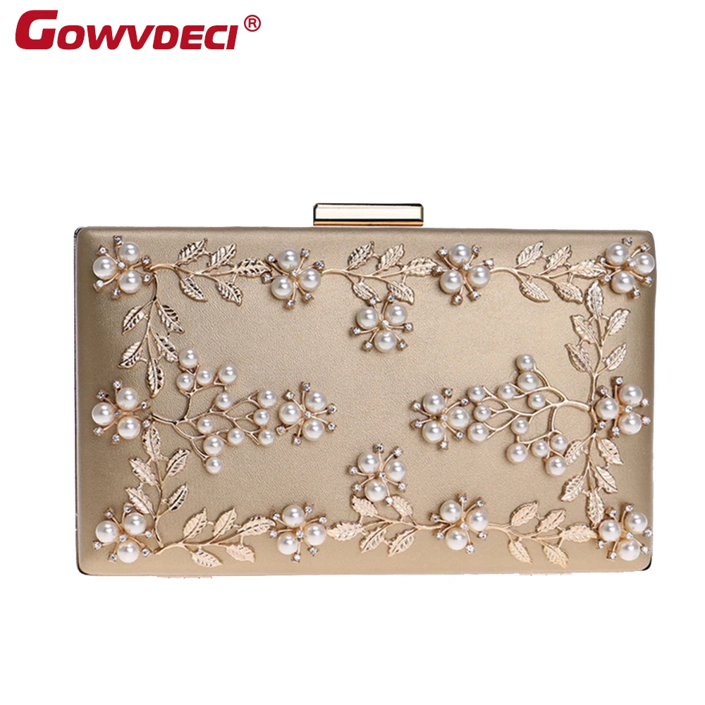 

New clutch bag dinner bag female fashion banquet bag flower evening bag