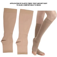 1 pair medical compression varicose stockings 36 46mmhg pressure level 3 serious calf peep to varicose veins socks leg slimming