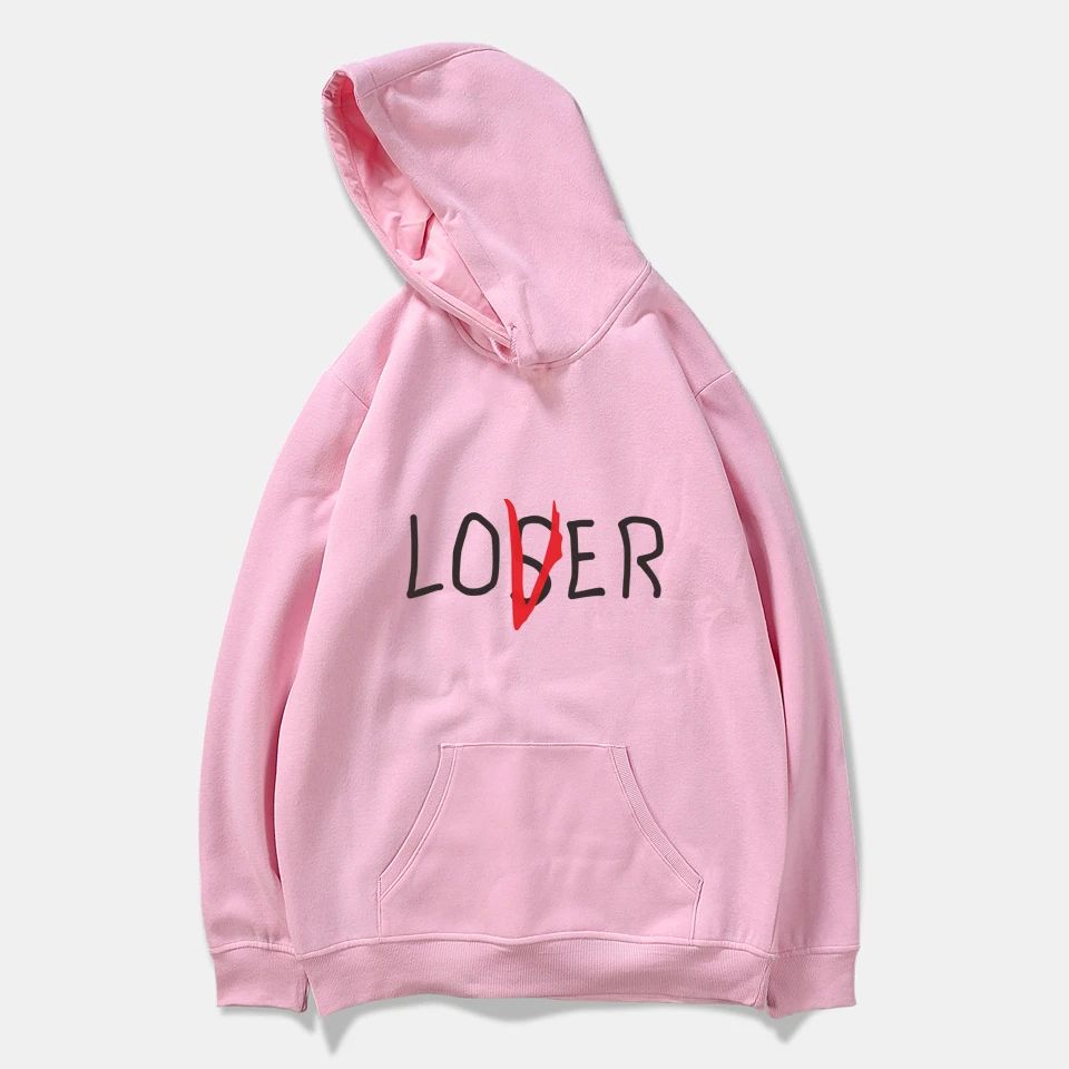 

New Movie It Losers Club hoody Men Women Loser Lover It Inspired Casual Unisex Sweatshirts Loser Lover Hoodie pink casual tops