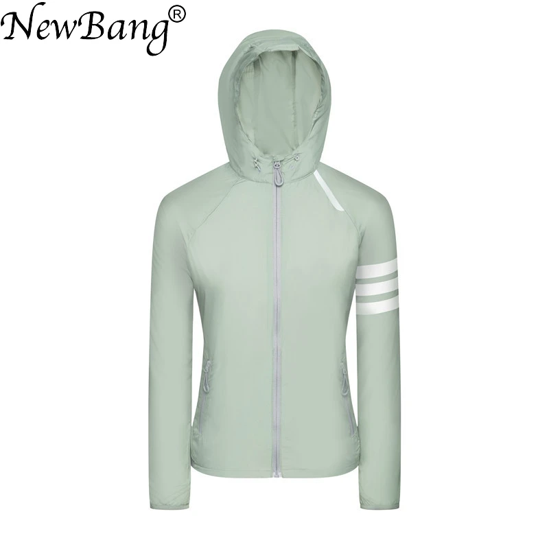 Куртка NewBang женская с капюшоном Повседневная ветровка со светоотражающими
