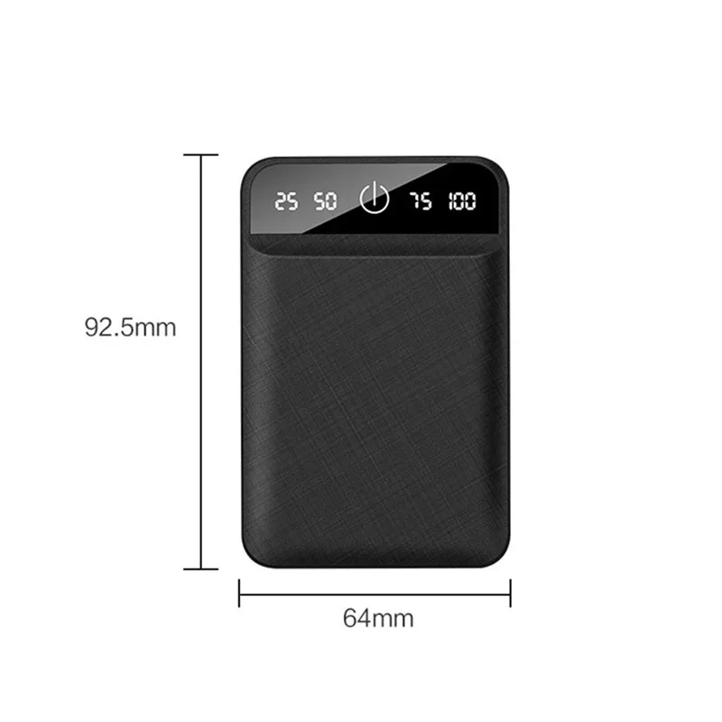 50000mah mobile power bank portable mobile phone fast charger digital display usb charging external battery pack for android free global shipping