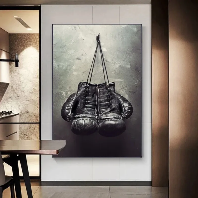 

Sports Room Boxing Gloves Canvas Painting Cuadros Posters Print Wall Art for Living Room Home Decor Decoracion Hogar Moderno