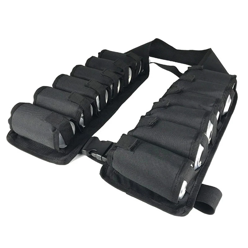 

Portable Beer Belt 12 Pack Holster Portable Bottle Waist Beer Belt Bag Handy Wine Bottles Beverage Can Holder Waist Belt Outdoor