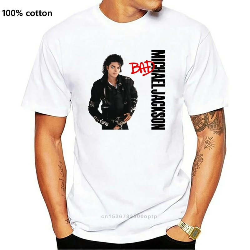 

Майкл Джексон плохая белая футболка Новинка