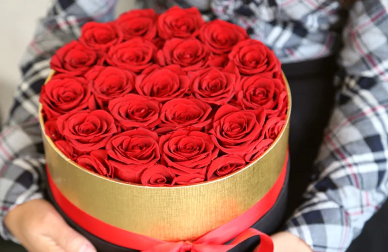

2020 Beauty and the Beast Red Rose Eternal Flower Gift Box Sleeping Rose Valentine's Day Gift Birthday Gift Christmas Gift