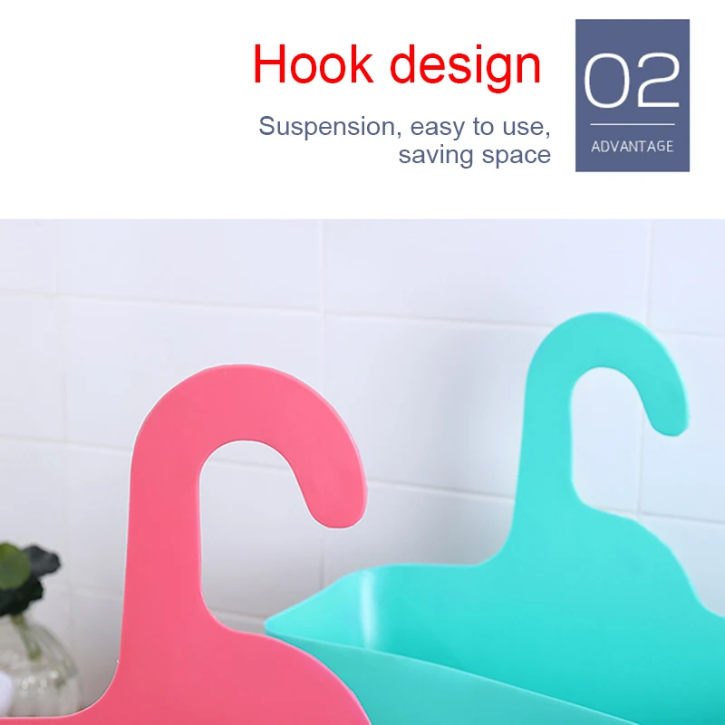 2 шт. Пластик Душ висит Caddy органайзер хранилище сумочка корзина для Ванная