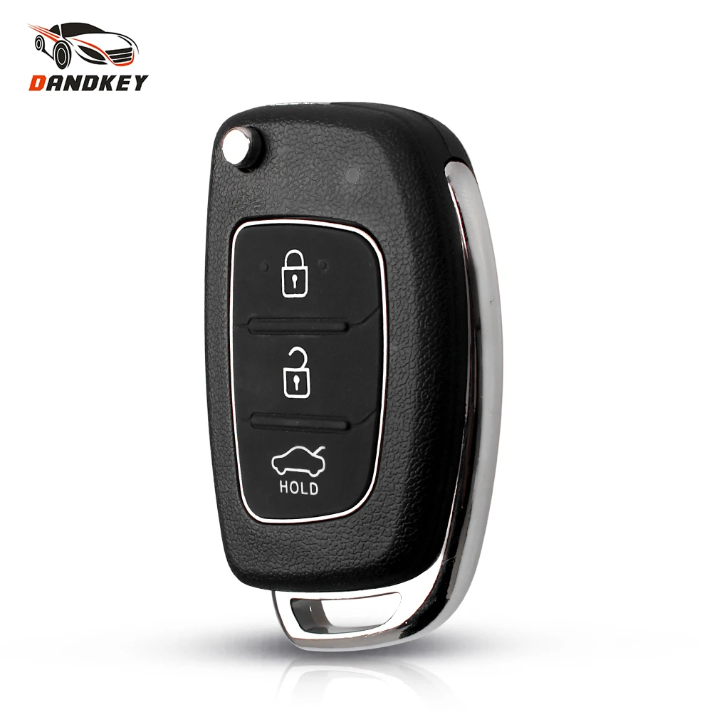 Чехол для автомобильного ключа Dandkey с тремя кнопками чехол Hyundai Solaris i10 i20 i30 i35 i40 IX45