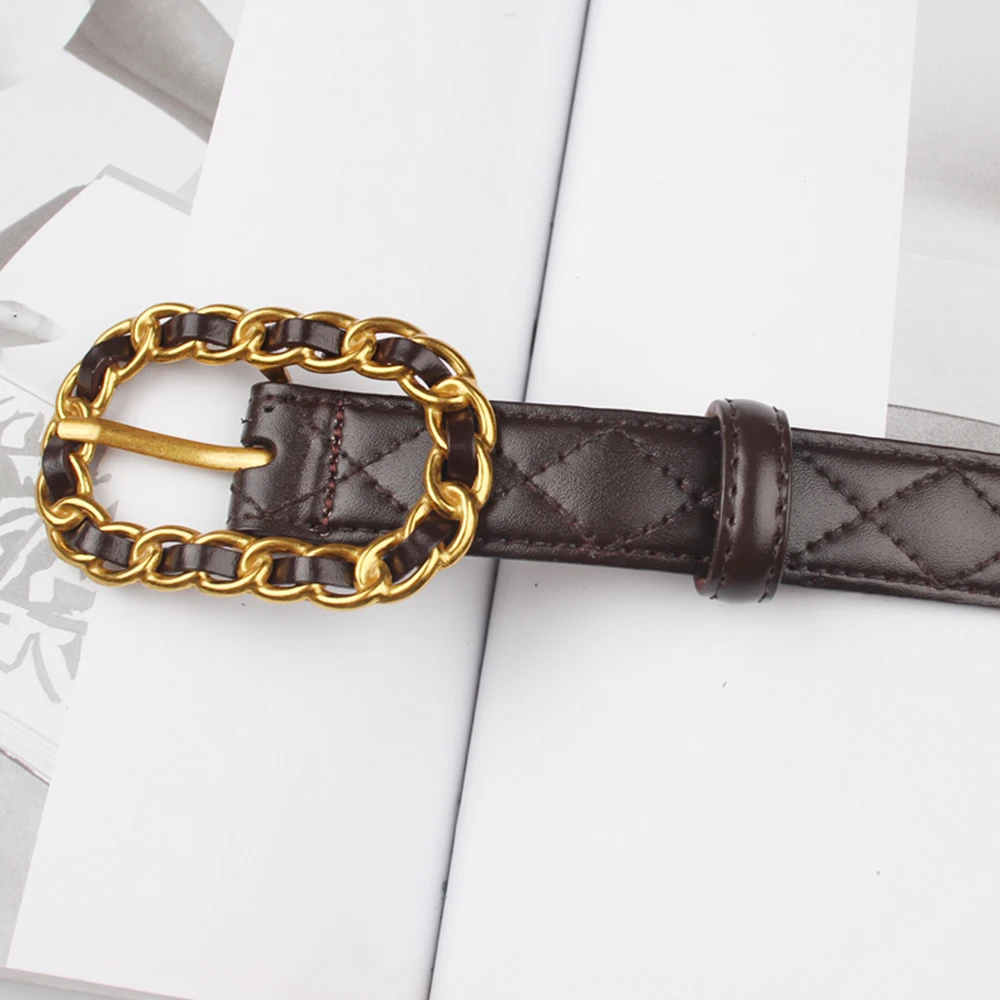 

Fashionable belt feminine temperament retro black decorative skirt coat coat casual belt Korean version of the small belt