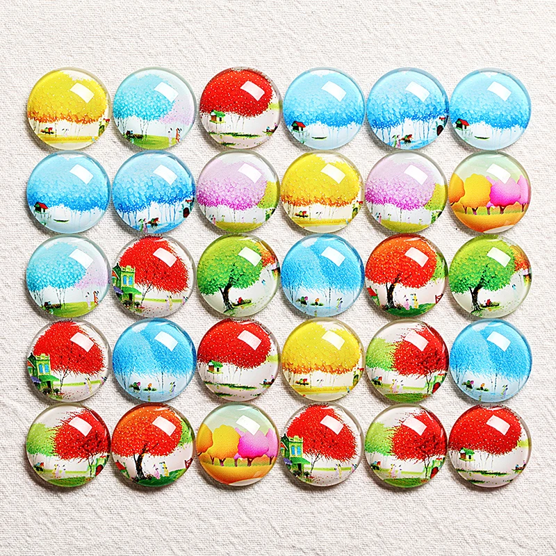 Круглые кабошоны для фотографий ручной работы 10 30 шт. мм|Ювелирная фурнитура и