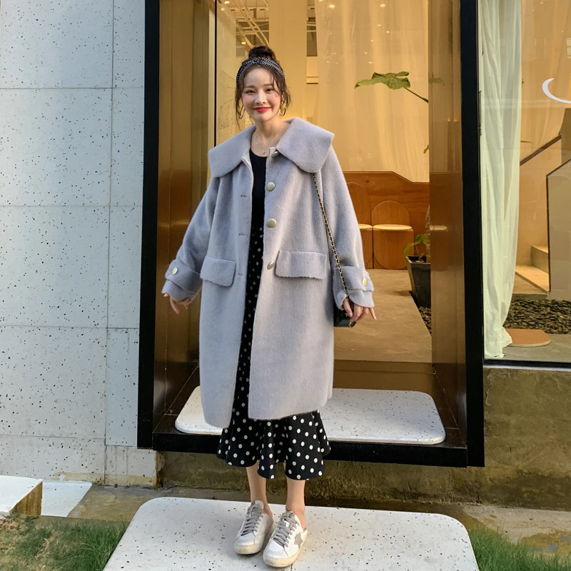 Милая цветная ветровка из искусственного меха норки пальто для женщин коллекция