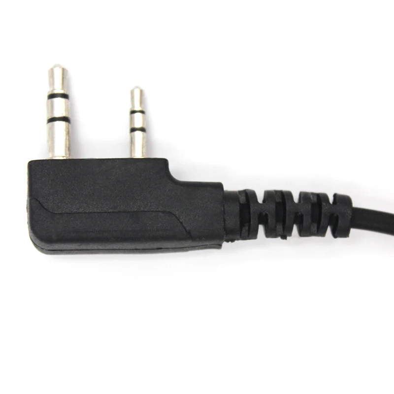 2 Pins D Ring Earpiece Walkie Talkie Headset PTT for Kenwood Puxing Wouxun Baofeng ​UV-5R/5RA/5RA+ Quansheng HYT Two Way Radio