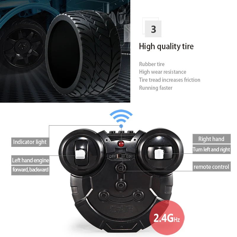 

Cada 419PCS RC Blue Sports Racing Cars DIY Model Building Blocks For City Technical Remote Control Vehicle Toys for Kid