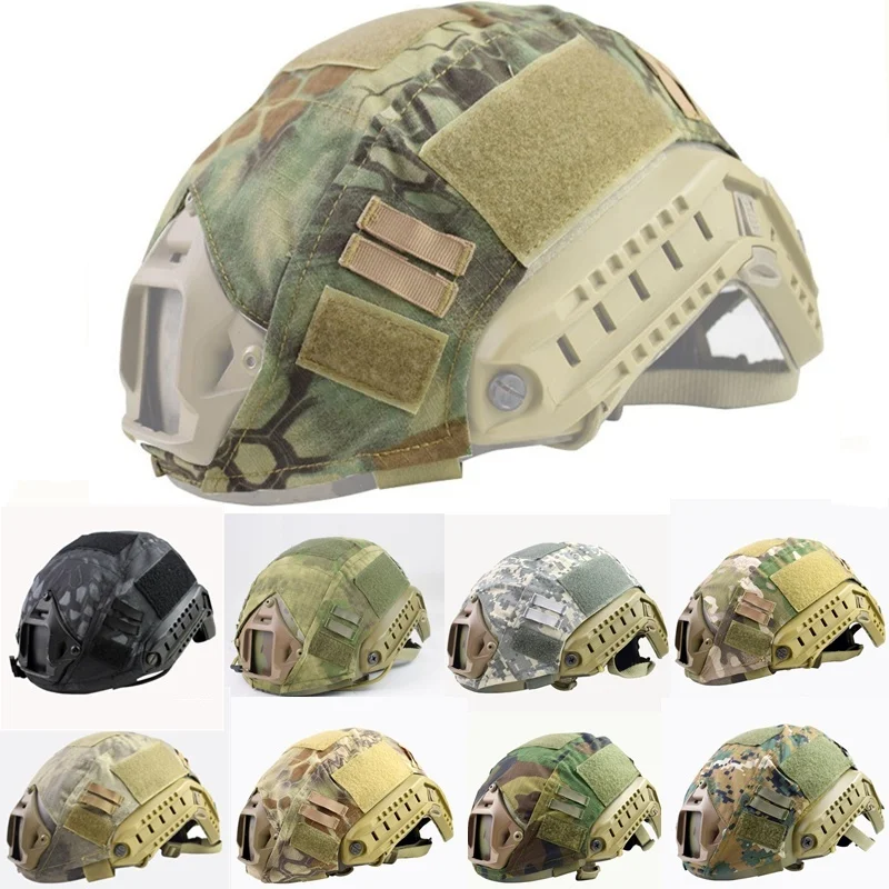 

Tactical Military Helmet Cover CS Wargame Army Paintball Airsoft Hunting Shooting Helmet Cover For FAST MH/BJ/PJ Helmets