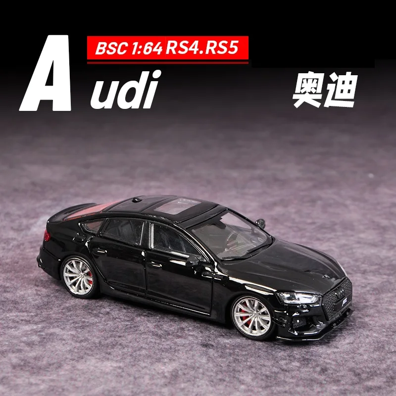 

BSC 1:64 ABT RS4 Avant/RS5 SportBack Black Diecast Model Car