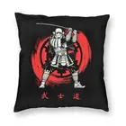 Яркая квадратная наволочка в японском стиле Самурай воин домашний Декор 3D двухсторонняя наволочка для подушки с принтом для дивана наволочка