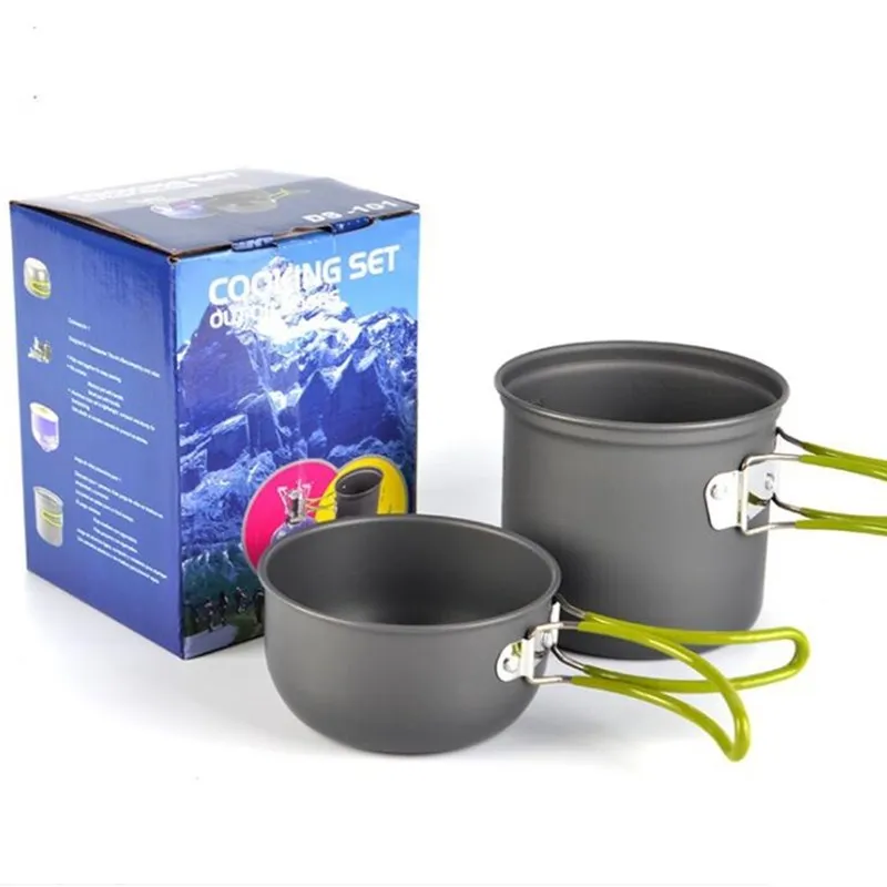 

Ultralight Camping Cookware Utensils Outdoor Tableware Set Hiking Picnic Backpack Camping Tableware Pot 1-3 People